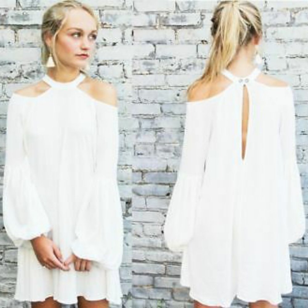 Free People Drift Away Cold Shoulder Tunic